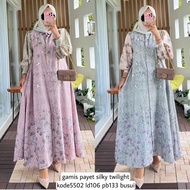 Silky sequin gamis code 5502 by Alvaro Collection