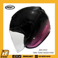 ARC Ritz Two Tone Neon Pink Helmet | Original ARC Helmet Singapore