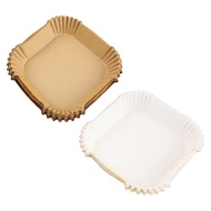 2024 New Air Fryer Special Paper Tray 50/square Baking Paper Disposable Paper Kitchen Q6n5
