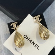 Chanel outlet earrings雙C 吊墜耳環