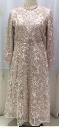 (COD) NEW Collection Gamis Pesta Full Brokat Tille Import //Gamis Yul Butik// HIGH premium Quality//