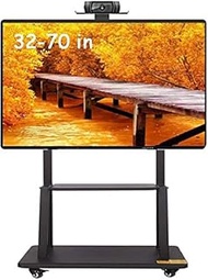 TV stands Pedestal Bracket Heavy Duty Rolling TV Cart-Mobile Height Adjustable With Locking Wheels,For 32 To 70 Inch Lcd Led Plasma Flat Panel Screen,Black,Load 150 Kg beautiful scenery