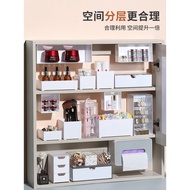 HY/🏮Mirror Cabinet Storage Box Bathroom Table Cosmetics Lipstick Shelf Bathroom Cabinet Compartmentalization Storage Box
