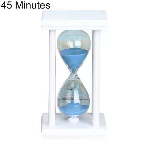 Sand Clock Timer 45/60min Wooden Sandglass Hourglass Kitchen School Home Decor