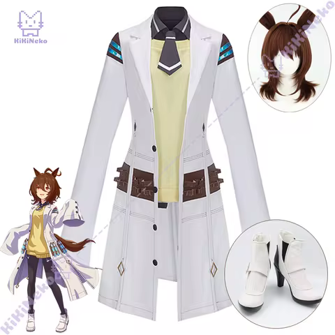 Game Pretty Derby Agnes Tachyon Cosplay Costume Agnes Tachyon Cos Clothing Wig And Shoes Adult For P