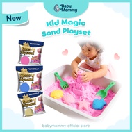 🔥Ready Stock 🇲🇾 Kid Sand DIY Eco Magic Sand Dynamic Sand Non Toxic Sand Castle Toy Playset with Acce