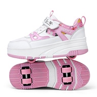 2024 New Safe and reliable four-wheeled Heelys roller shoes wheel shoes boy girl kids adult outdoor 