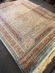 Luxury Persian Cotton Silk Carpet 2x3m | Semi Handcrafted High-Density Oriental Rug