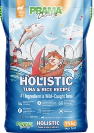 Prama อาหารสุนัข เกรด Holistic ไม่มีข้าวสาลี ไม่มีข้าวโพด ไม่มีกลูเตน ไม่แต่งกลิ่น สี ยกกระสอบ 15 kg