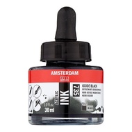 AMSTERDAM ACRYLIC 30ML INK ACRYLIC/ (CAN BE USED FOR LEATHER PAINT) BROWN/GREY/BLACK COLORS
