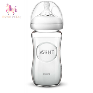 Avent Natural Glass Feeding Bottle / botol susu 8oz [SCF673/13]