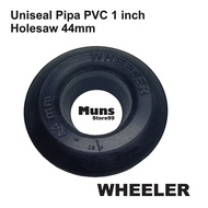 Uniseal Rubber PVC Pipe 1 Inch Aquaponic and Hydroponic System WHEELER