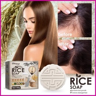 Hair Growth Shampoo Bar Anti Hair Loss Rice Shampoo &amp; Conditioner Bar Anti Hair Loss &amp; Strengthening Safe Rice kiodsg