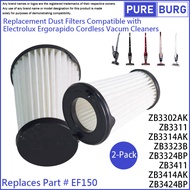 2-PACK Replacement Air Filters fits Electrolux ZB3302AK ZB3311 ZB3314AK ZB3323B ZB3324BP ZB3411 ZB3414AK ZB3424BP EF150