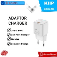 KiiP GAN33WC Mini Gan 33W USB-C PD Fast Charger Adapter