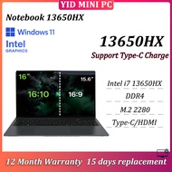 NoteBook 16 Inch LCD Display Intel i7 13650HX DDR4 M.2 2280 HDMI Support Type-C Charge Fingerprint U