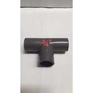T 3/ 4" PVC pipe connection 3⁄4 inch water pipe