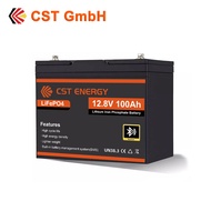 CST ENERGY แบตเตอรี่ LiFePo4 12V 100Ah Lithium Battery with 100A BMS เกรดA แบตเตอรี่ลิเธียม Solar Ba