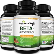 [PRE-ORDER] Natures Craft Pure Beta-Sitosterol Supplement for Prostate Health Urinary Tract Health Better Bladder Control and Hair Growth Supplement - Beta Sitosterol Prostate Supplement for Men 30 Capsules (ETA: 2023-08-31)