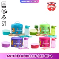 SIAU STORE CPM ASTRO LUNCH FIT LUNCH BOX SET 4 PCS RICE BOX/ LUNCH BOX