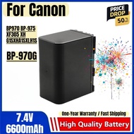 BP-970G Battery 7.4V 6600mAh Rechargeable Batteries and Charger for Canon BP970 BP-975 XF305 XH G1SX