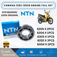 YAMAHA 125Z 125ZR ENGINE BEARING SET X 8PCS NTN 100% Genuine NTN