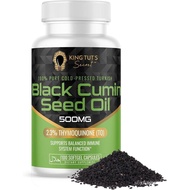 KING TUT'S SECRET Black Seed Capsules - 500 mg 100 Softgels - Nigella Sativa Extract, Black Cumin Su