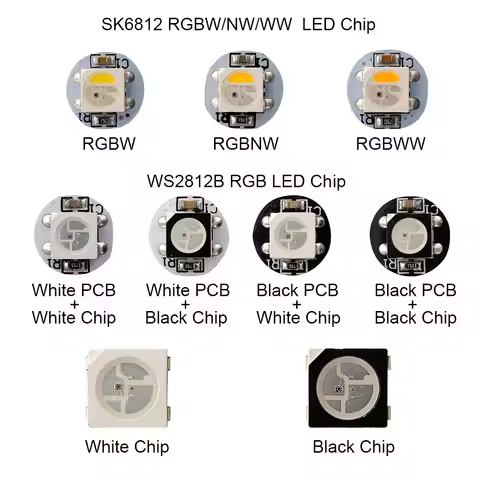 WS2812 SK6812 RGB Pixel Led Chip Individually Addressable WS2812B SK6812 RGBCW RGBNW RGBWW Module Bl