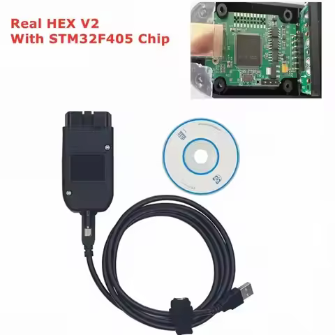 STM32F405 For VAG HEX V2 Cable V23.3.1 Unlimited Vins For VW/AUDI/Skoda/Seat Car Diagnostic Tool