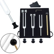 3-Piece Tuning Fork Set (128Hz 256Hz 512Hz) for Treatment Chakra Sound Therapy Relieve Stress