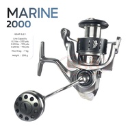 รอก bison รุ่น marine โมเดล 2025 ซีลกันน้ำ 4 จุด 10+1 bb. ผ้าเบรคคาร์บอน เบรคแน่นๆ น้ำหนักเบา แขนเกล