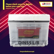 DIN55L/R Bateri Kereta Century Wet | Century Hybird Car Battery Chevrolet Nubira,Proton Persona