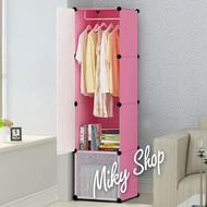DIY Magic Wardrobe Cabinet 4 Cube Rack Clothes Storage Bedroom Wardrobe Cabinet