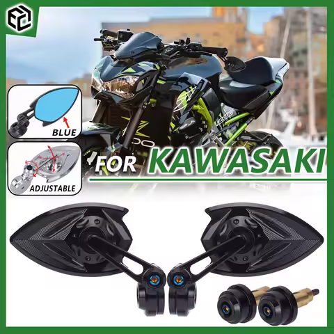 Motorcycle Rearview Mirror Handlebar Mirror CNC Motorcycle Accessorie For KAWASAKI Z900 Z800 Z650 Z7