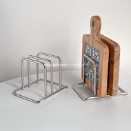 Kitchen Cabinet Organizer, Steel Cookware Holder Cutting Board Holder Pan Cover Holder Chopping Boar
