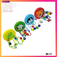 Wooden Bead Rolling Toy for 9 Month Baby - Wooden Sprouts - Play to Develop Motor Skills, Learn Colo