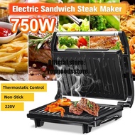 Electric Sandwich Steak Maker Dual Toast Grill Pan Non Stick Waffle Toaster Cake Breakfast Machine K