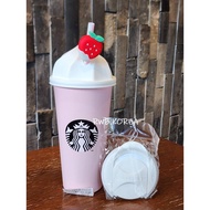 🎀【In Stock】2023 Starbucks Korea Valentine DW To Go cream tumbler 473ml/ 16oz