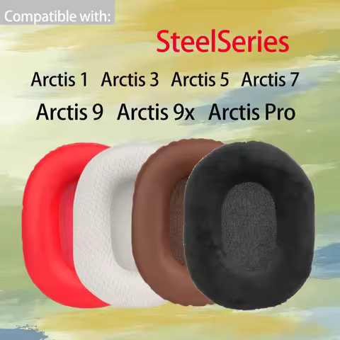 Square Foam Earpads for SteelSeries Arctis 1 3 5 7 9 Pro Headphones 9X Ear Cushions Headset Pads Cov