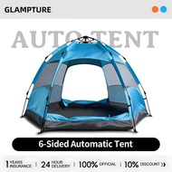 GLAMPTURE 6-8 tent Person Waterproof Automatic tent Pop Up Double Layers Camping Tent With Yard Tent