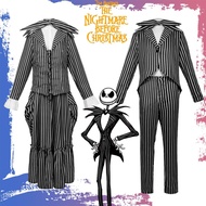 Jack Dress Christmas Nightmare Before Midnight Jack play Costume Men Women Children Suit