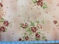 【傑美屋-縫紉之家Ⅰ館】日本原裝進口棉布~小玫瑰花L30110115粉紅底色