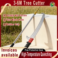 3-9m Toucan Double Hook Pruning Saw SK5 Steel Triple Ground Teeth Smooth Cut Reduced-Resistance High