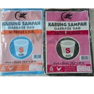 Garbage Bag Small Size 47cm x 54cm [18.5" x 22"] /Rubbish Bag / Trash Bag / Plastic Bag Sack/Garung 