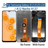 For Samsung Galaxy A12 SM-A125F LCD with frame Display Touch Screen Digitizer Assembly Replace For Samsung A12 Nacho A127 lcd