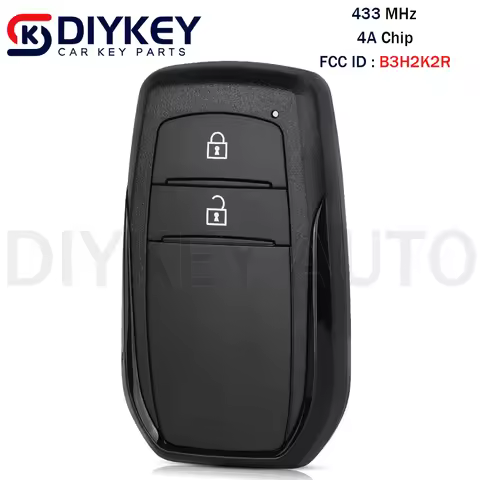 DIYKEY FCC ID: B3H2K2R Smart Remote Key Fob 2 Button 433MHZ 4A Chip For Toyota Yaris Corolla Cross R