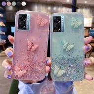 Ready Stock KONSMART Casing For OPPO A57 4G 2022 A77s A77 5G Bling Glitter Star Space With 3D Shinny