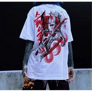 New American Style Street Hip-Hop Cross Flower Font Hip-Hop American T-Shirt Hip-Hop