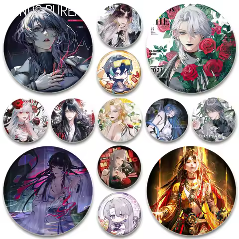 Path To Nowhere Button Pins Game Anime Character Badge Round DIY Creative Brooches for Backpack Jewe