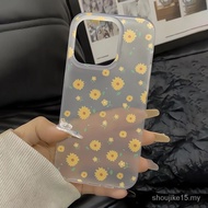 Sunflower For iPhone 11/12/13/14/15 Pro max Case Fashion shockproof Silicone hard Case For iPhone 11